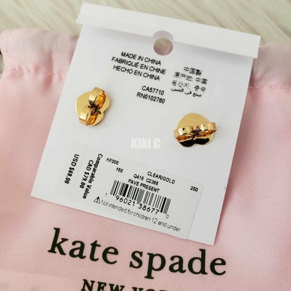 Kate Spade Pave Present Studs KF005 - Picture 5 of 10